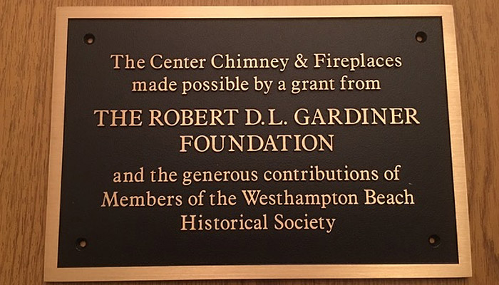 Center Chimney and Fireplace Plaque